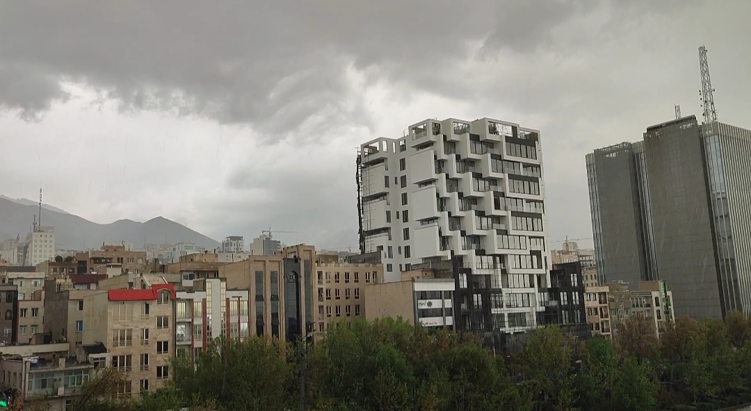 بارش تگرگ در تهران