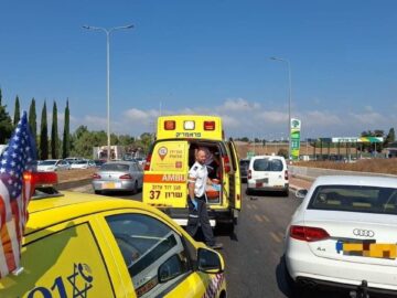 زخمی شدن هفت صهیونیست در حادثه زیرگیری در مرکز فلسطین