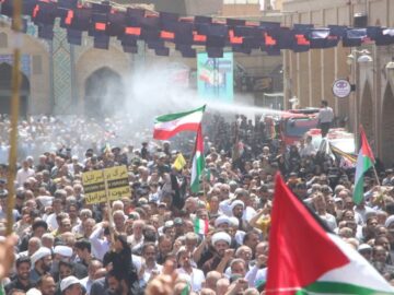 حماسه آفرینی یزدی‌ها در حمایت از غزه مظلوم +فیلم