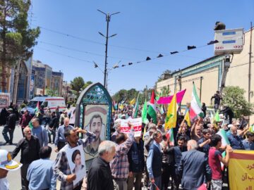فریاد خشم کرمانی‌ها از جنایات هولناک رژیم صهیونی در غزه