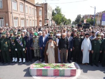 پیکر شهید نارنجی در ارومیه تشیع شد