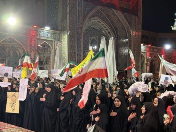 فیلم| اجتماع دانشجویان مشهدی در محکومیت جنایات رژیم صهیونیستی در غزه