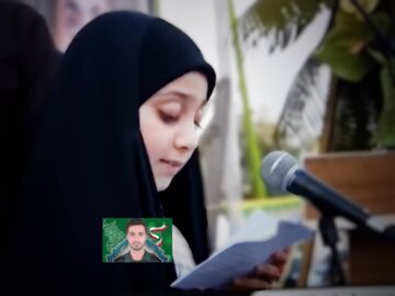 فیلم | حرف های شنیدنی دختر شهید ایمان قایدی درمراسم تشییع پدر