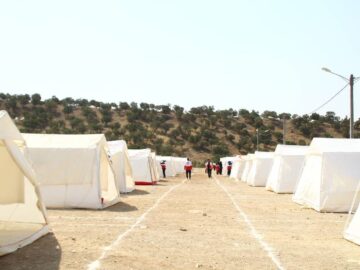 راه‌اندازی اردوگاه اسکان اضطراری اربعین در بوستان «چغاسبز» ایلام