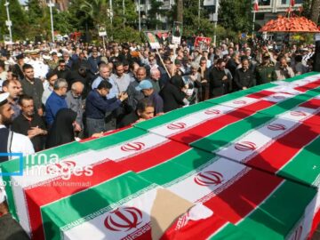 برگزاری مراسم اربعین شهدای اقتدار ایران در گیلان