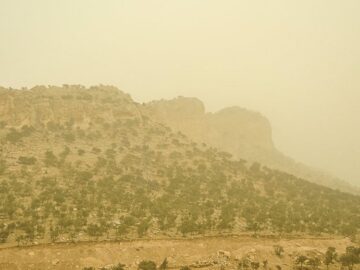 گرد و غبار شدید در شهر ایلام