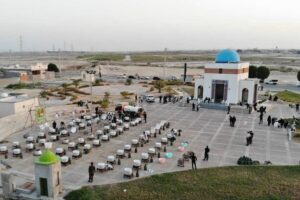 نذرواره حسینی پخت ۷۲ دیگ غذای نذری در مازندران برگزار شد