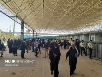 آخرین وضعیت امکانات پایانه مرزی مهران برای خنک کردن زوار اربعین