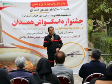 ۵۱ بازیکن در نخستین لیگ اسکواش استان همدان