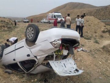 واژگونی در صدر حوادث رانندگی استان سمنان؛ ۳۳ نفر مصدوم شدند