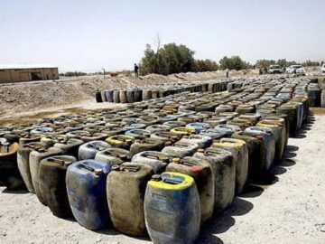 حدود ۴ هزار لیتر گازوئیل قاچاق در قصرشیرین کشف شد