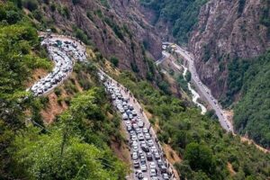 ترافیک نیمه سنگین در محورهای کندوان و هراز