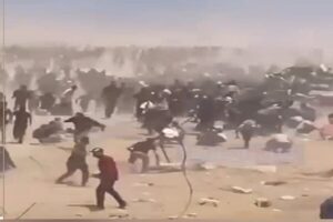 شهادت ۱۰ فلسطینی بر اثر خفگی در مرکز آمریکایی توزیع کمک در غزه!