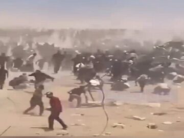 شهادت ۱۰ فلسطینی بر اثر خفگی در مرکز آمریکایی توزیع کمک در غزه!