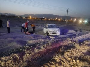 ۸ مصدوم در برخورد سه خودروی سواری در جاده سرو ارومیه