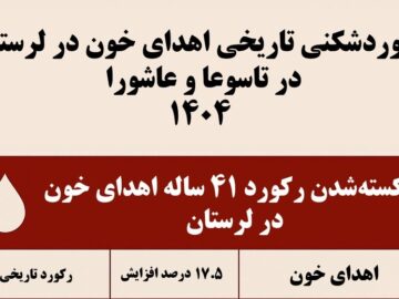 اینفوگرافیک| رکورد ۴ دهه اهدای خون در لرستان شکست