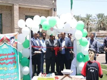 افتتاح چند طرح ورزشی در مدارس شهرستان بم