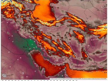 پیش‌بینی افزایش دمای هوای تهران به ۴۰ درجه؛ وزش باد شدید در ۵ استان