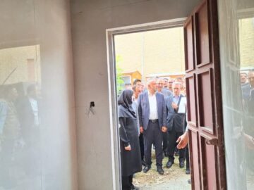 وزیر تعاون و کار از طرح توسعه بیمارستان شهید سلیمانی ابهر بازدید کرد