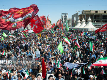 راهپیمایی «جمعه‌های خشم و نصر» در مشهد؛ فریاد وجدان بیدار