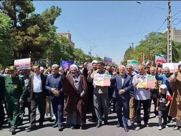 راهپیمایی جمعه خشم در بردسکن 