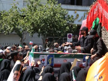 مراسم تشییع پیکر مطهر شهید اقتدار «سید حسن حسین نژاد» در مشهد