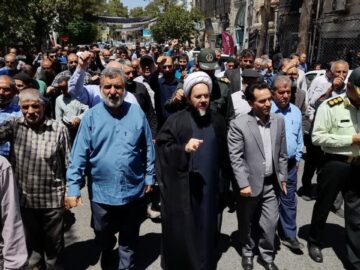 راهپیمایی «جمعه خشم و نصر» با حضور گسترده مردم در خلیل‌آباد برگزار شد