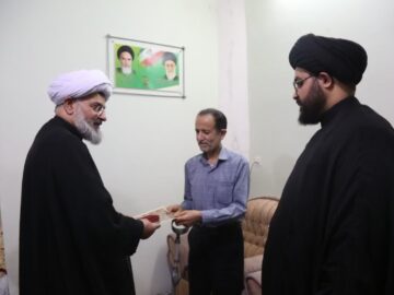 دیدار امام جمعه دشتی با جانباز دفاع مقدس