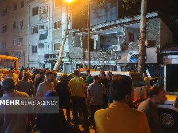 مصدومان انفجار ساختمان تجاری در رشت به ۱۹ نفر افزایش یافت