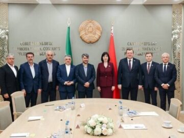 دیدار هیئت پارلمانی ایران و بلاروس با رئیس شورای جمهوری بلاروس