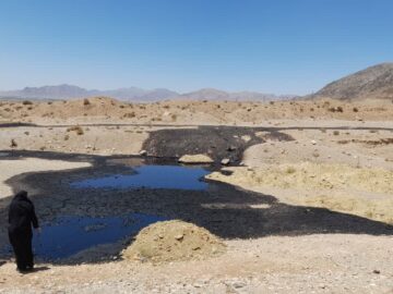 تخلیه غیرمجاز لجن‌های اسیدی در فریدن