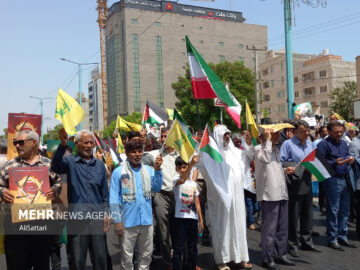 راهپیمایی «جمعه نصر» و «جمعه خشم»  در بندرعباس برگزار شد