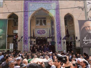 پیکر احمد توکلی عضو مجمع تشخیص مصلحت نظام تشییع شد