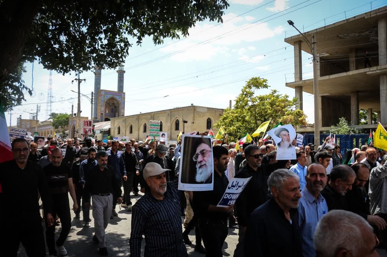 فریاد حمایت از غزه و انزجار از صهیونیسم در کرمانشاه طنینانداز شد