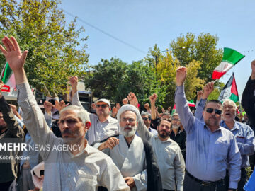 تصاویری از برگزاری راهپیمایی جمعه خشم و نصر در دماوند و گلستان