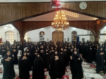 آیین عزاداری ماه صفر ویژه خواهران در آستانه اشرفیه