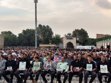 مراسم اربعین شهدای اقتدار آذربایجان شرقی در تبریز برگزار شد