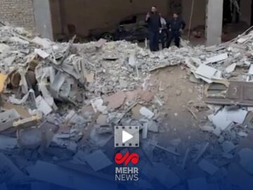 گزارش خبرنگار مهر از بازدید نمایندگان مجلس از مناطق جنگ‌زده در تهران