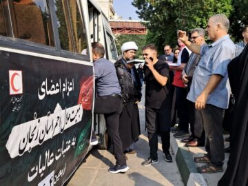 اعزام تیم درمانی هلال‌احمر زنجان به کربلا جهت ارائه خدمات به زائران