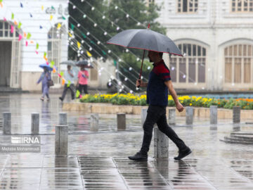 رگبار و رعد و برق در نوار شمالی کشور