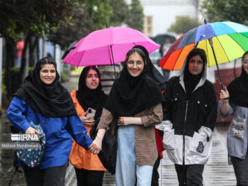 بارش پراکنده باران در استان‌های شمالی