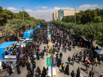 آغاز مراسم پیاده‌روی جاماندگان اربعین حسینی (ع) در تهران