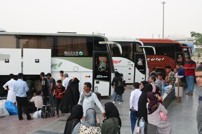 ۱۰۰ ناوگان اتوبوس در زنجان زائران اربعین را جابجا می کنند