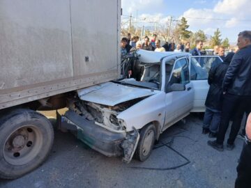 مرگ دلخراش چهار نفر در جاده خنداب