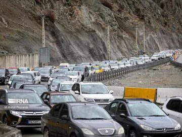 ترافیک سنگین در آزادراه تهران – شمال
