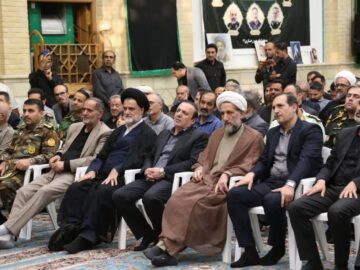 آیین گرامیداشت چهلمین روز شهادت شهدای اقتدار در قزوین