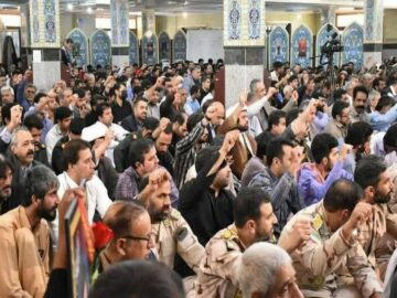 سوگ سرافرازان؛ شکوه مراسم اربعین شهدای اقتدار در پایتخت وحدت اسلامی