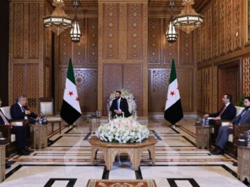 دیدار فیدان با جولانی در دمشق