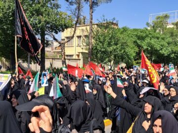 فیلم| راهپیمایی جاماندگان اربعین حسینی در شیراز