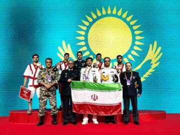 عنوان سومی تیم قزاق‌کورسی ایران در پیکارهای نظامیان جهان